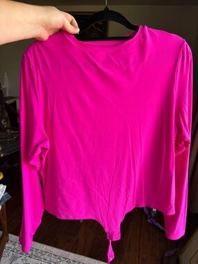 SKIMS Long Sleeve Bodysuit - Hot Pink
